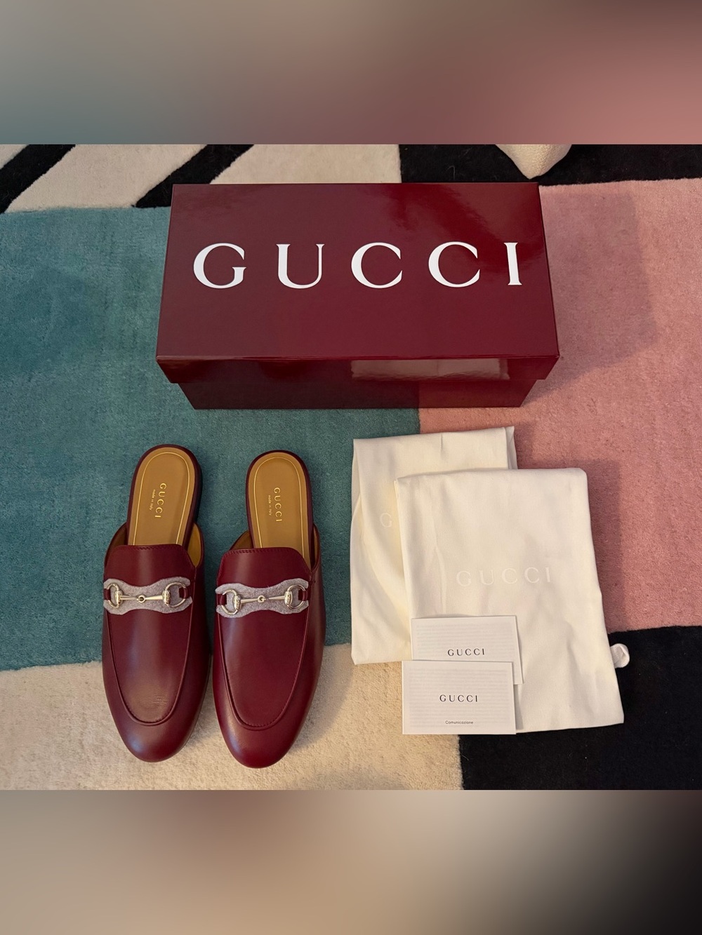 Gucci Leather Mules